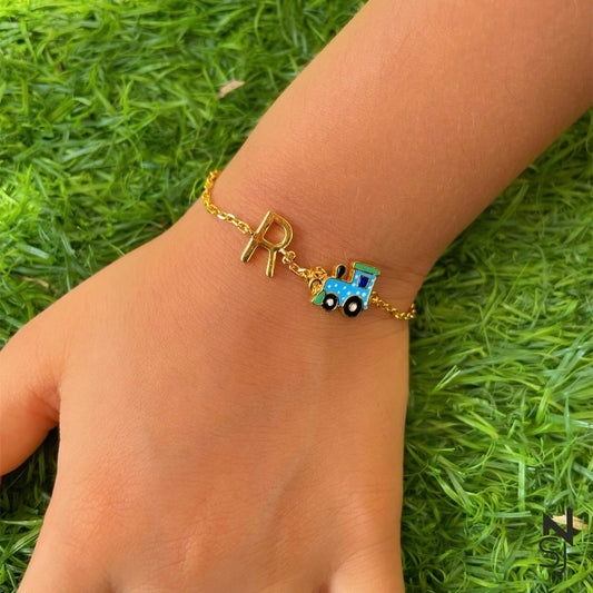 All Aboard Initial Bracelet