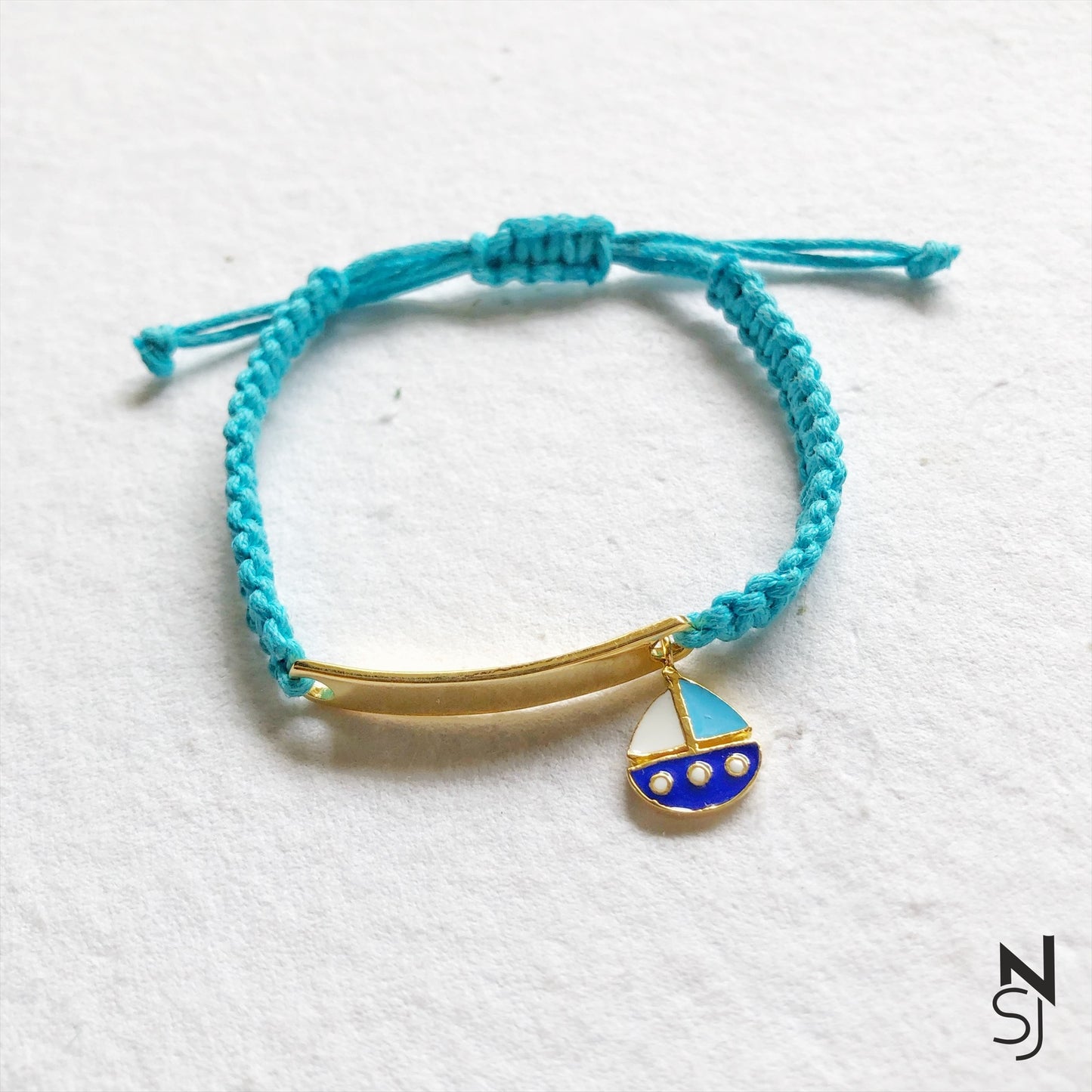 Custom Name Sailboat Bracelet