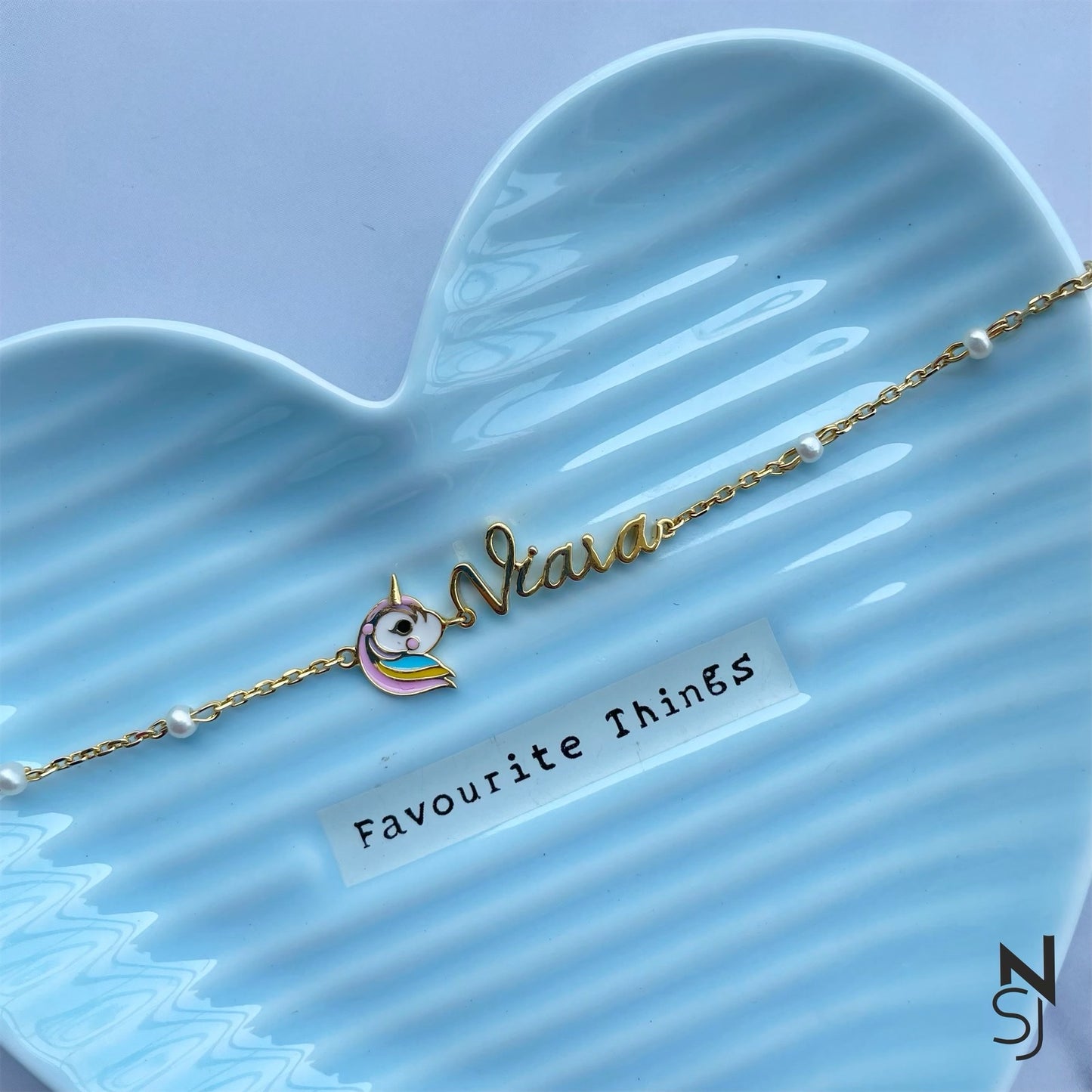 Custom Name with Unicorn Bracelet