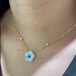 Flower Evil Eye Neckchain