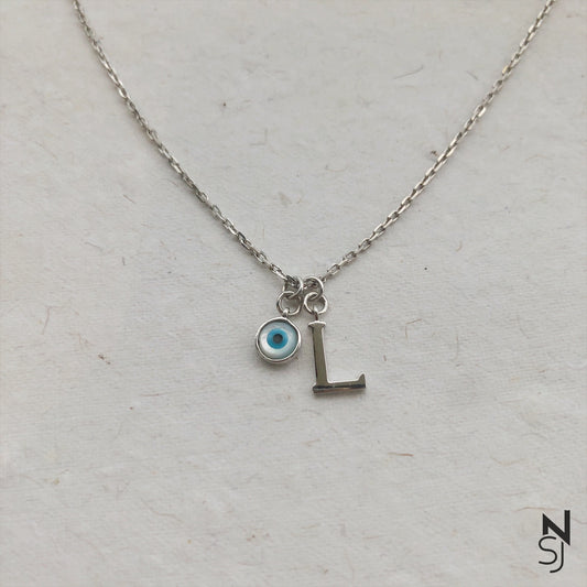 Evil Eye Initial Neckchain