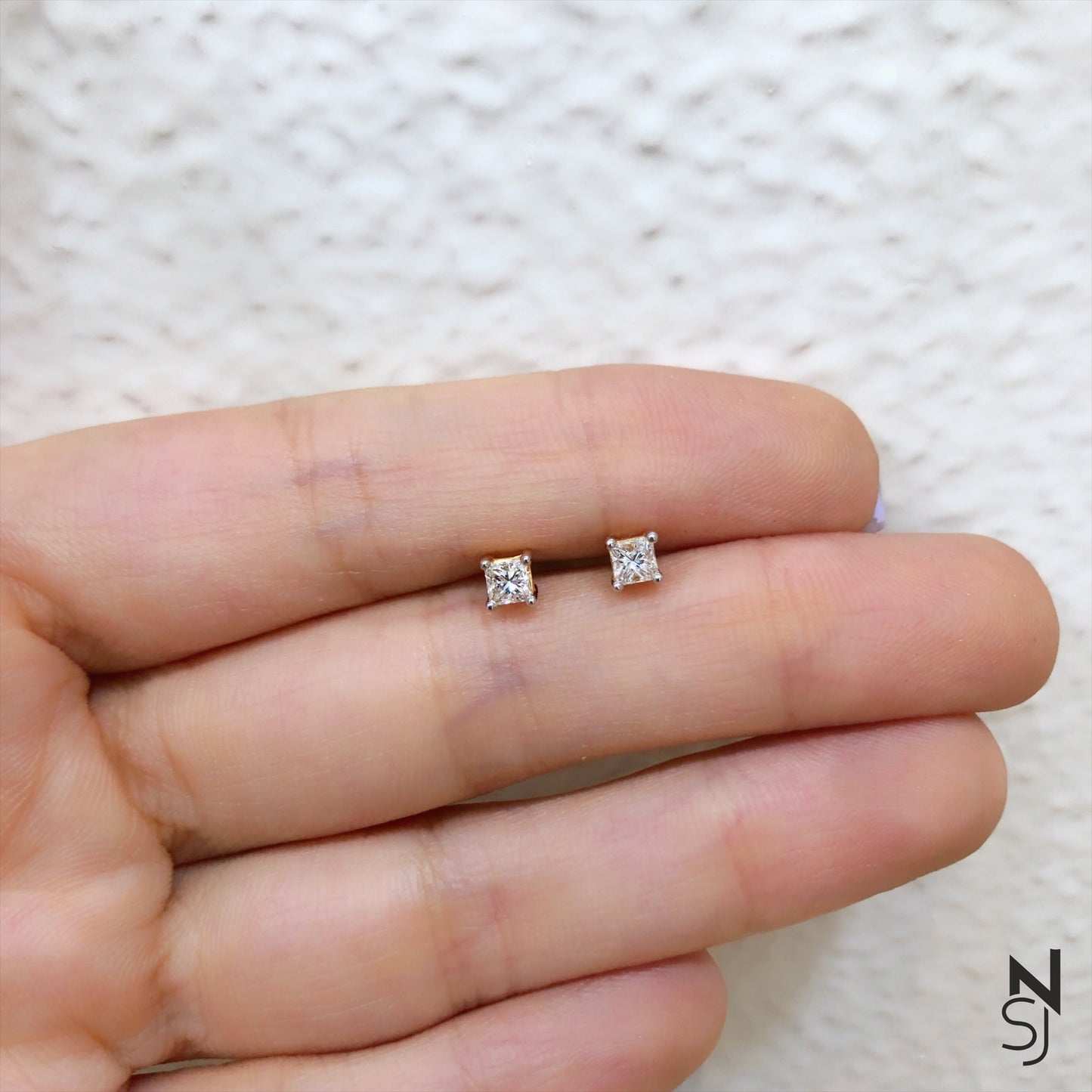 Princess Diamond Studs