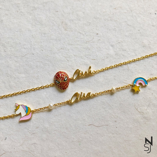 Custom Name Unicorn Bracelet