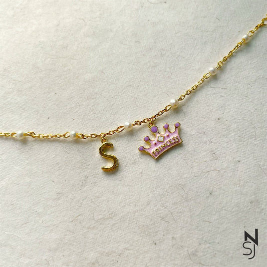 Custom Initial Princess Bracelet