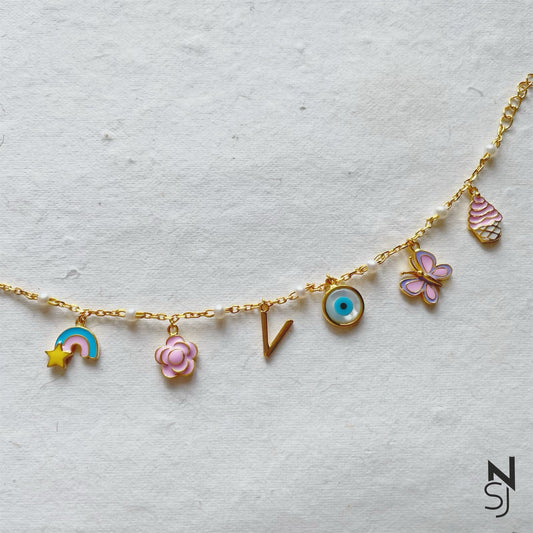 Custom Initial Charm Bracelet