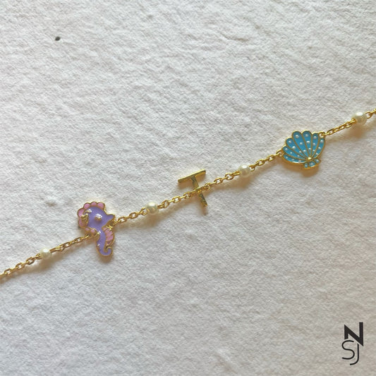 Custom Initial Sea World Bracelet