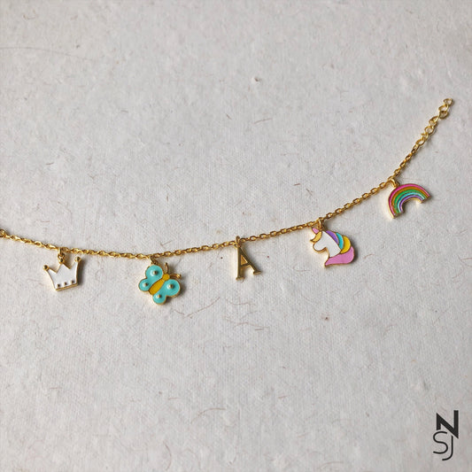 Rainbows & Butterflies Charm Bracelet