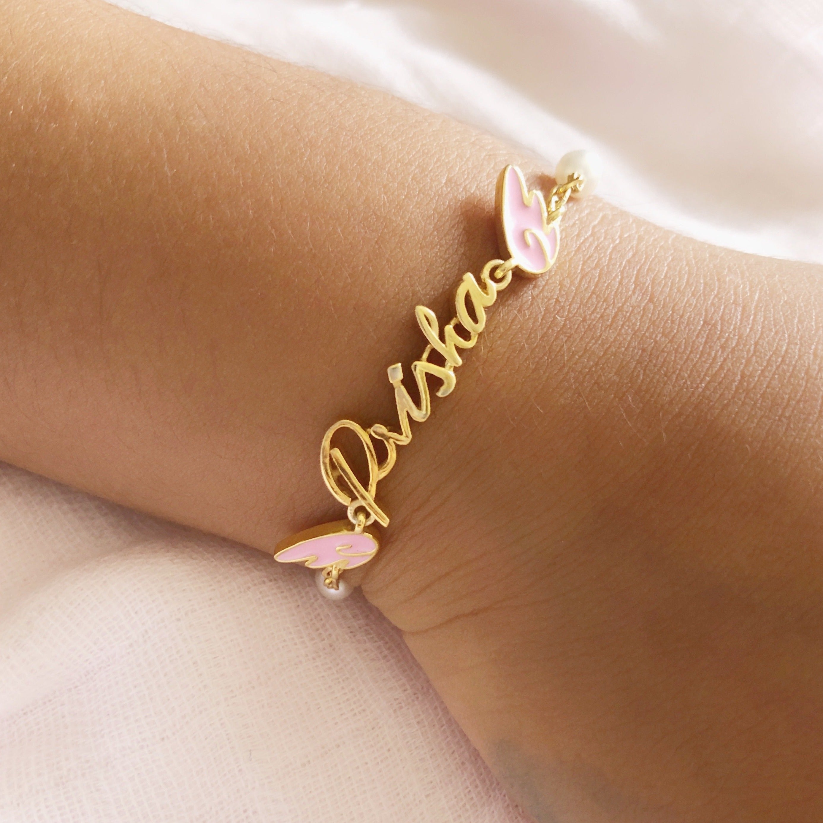 Priya shop name bracelet